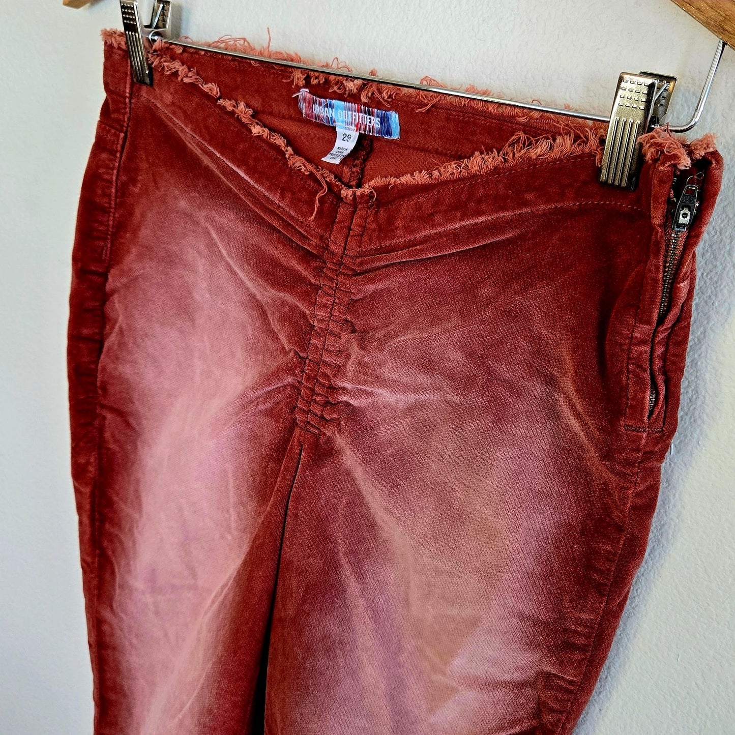 Size 29 – Urban Outfitters Velvet Low Rise Flare Pants