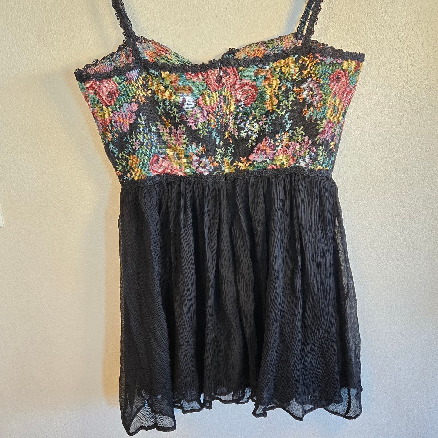 Size L – Cider floral brocade corset mini dress NWT