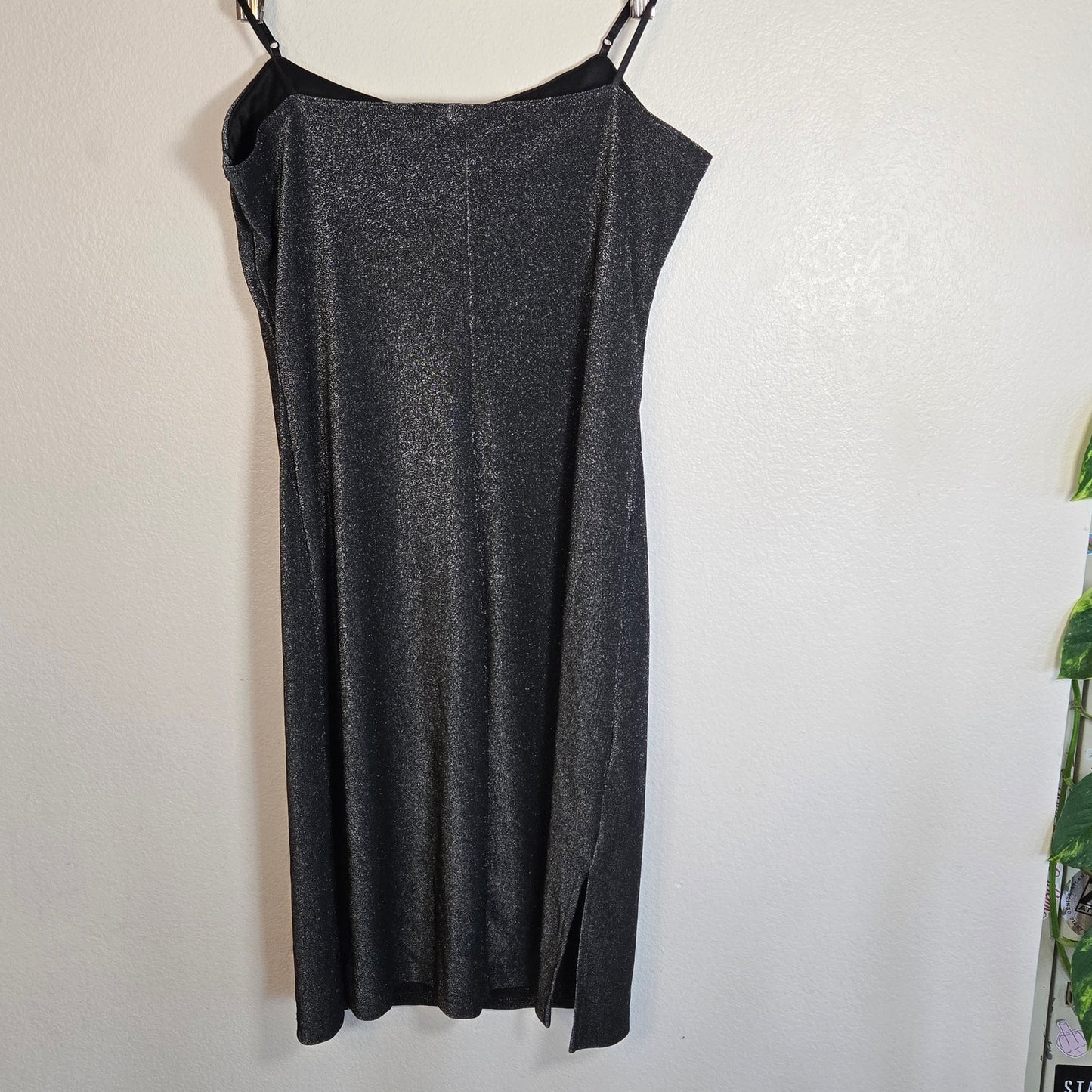 Size M/L – Vintage 1990s Shimmer Slip Dress by City Triangles