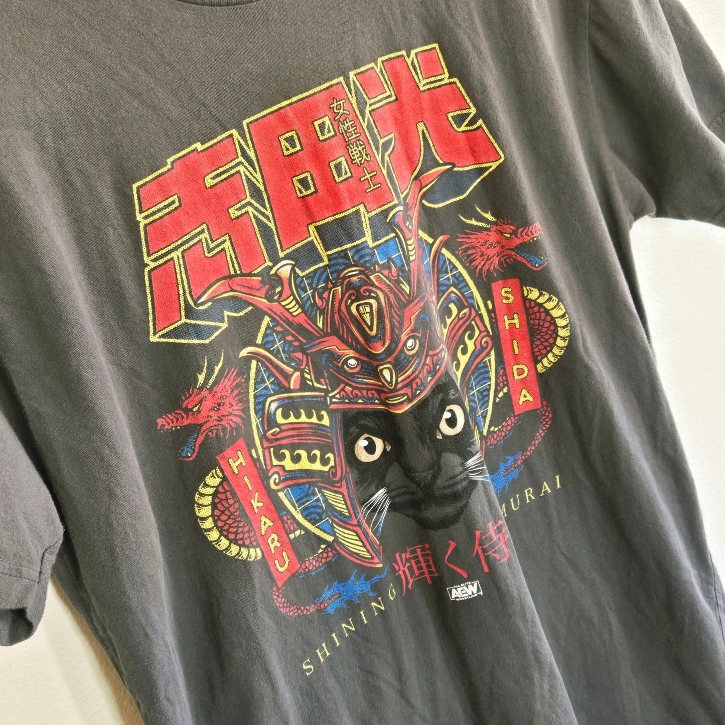 Size M – AEW Hikaru Shida Shining Samurai T-Shirt