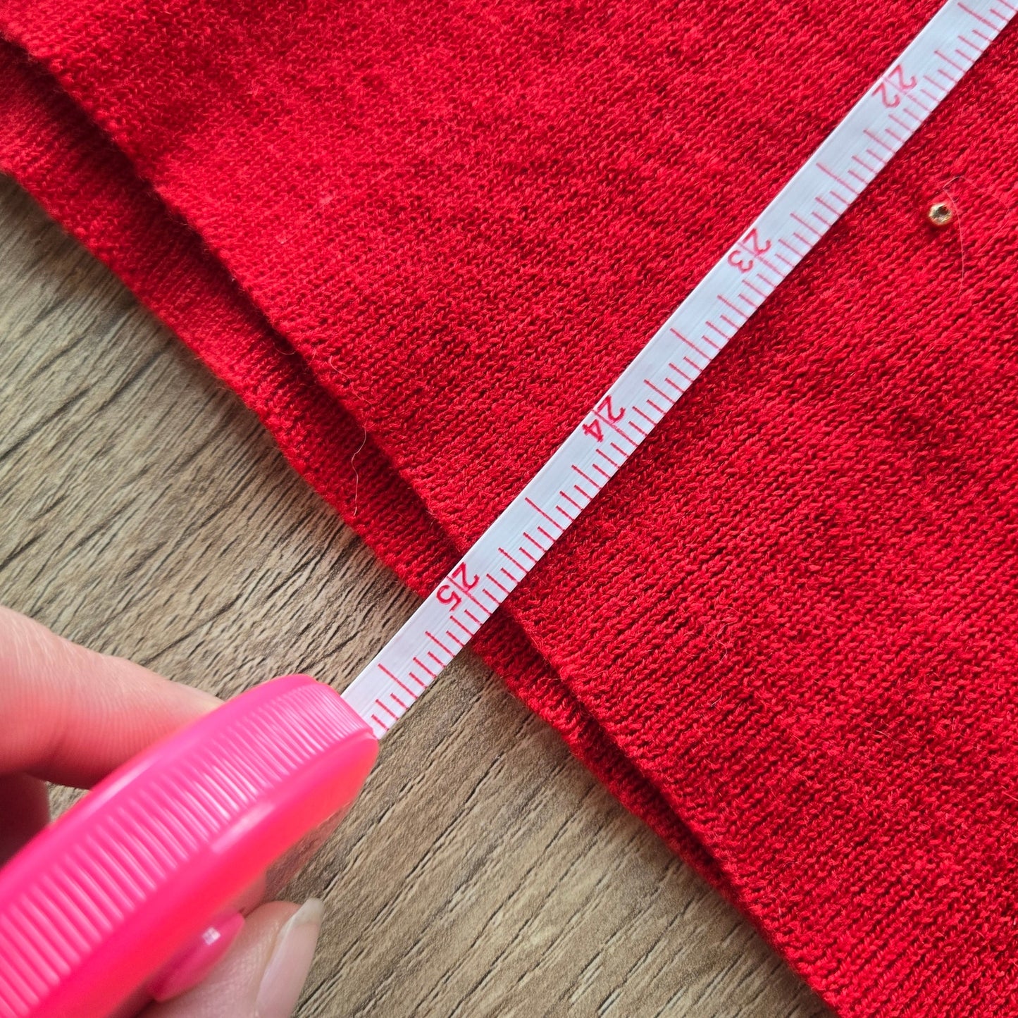 M – Vintage Kikit Knitwear Red Beaded Poinsettia Holiday Sweater Vest