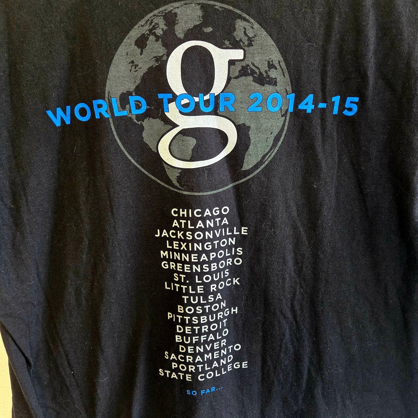 Garth Brooks World Tour 2014 Concert T shirt back dated and oversized