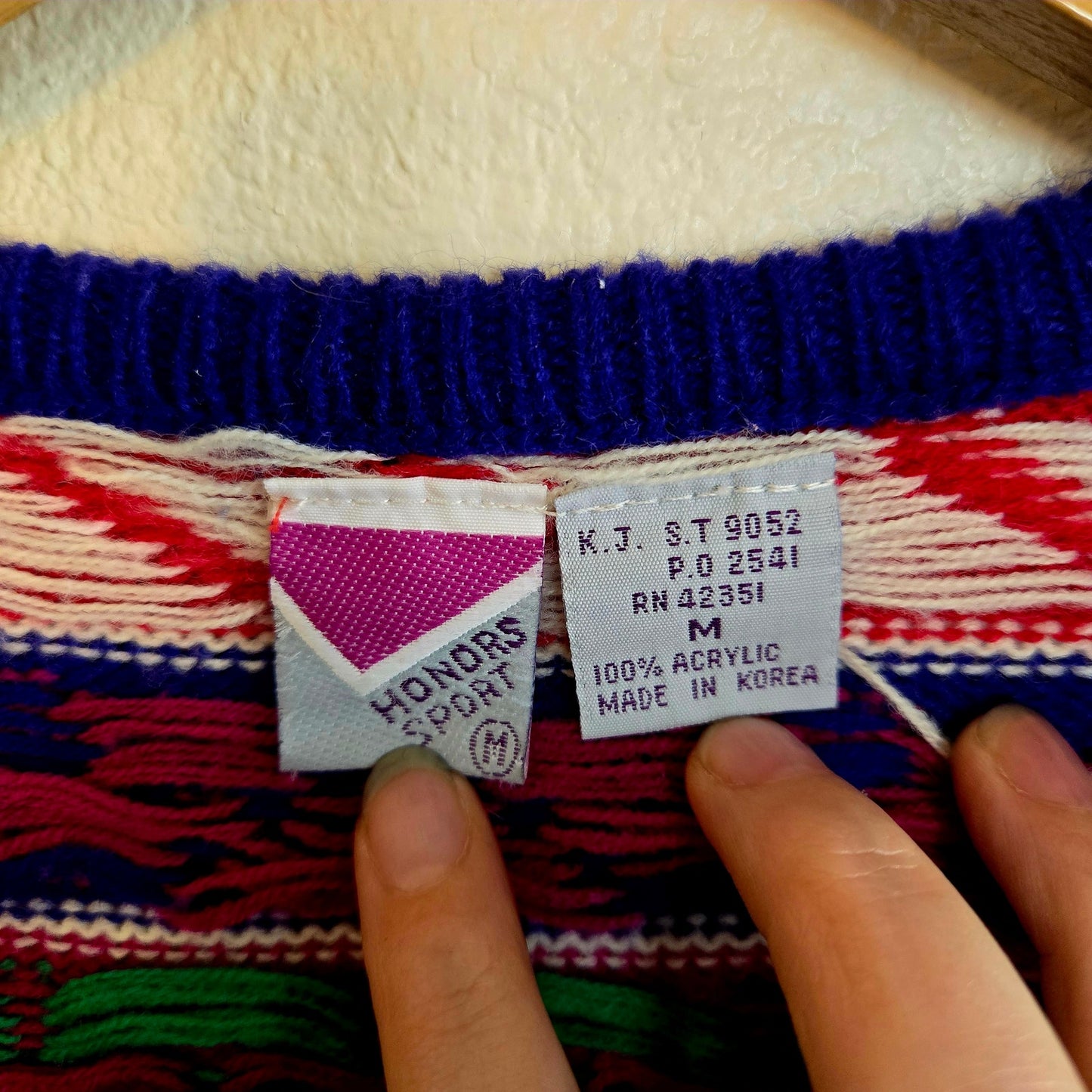 Vintage Sweater vest Deep V and button wrap closure design