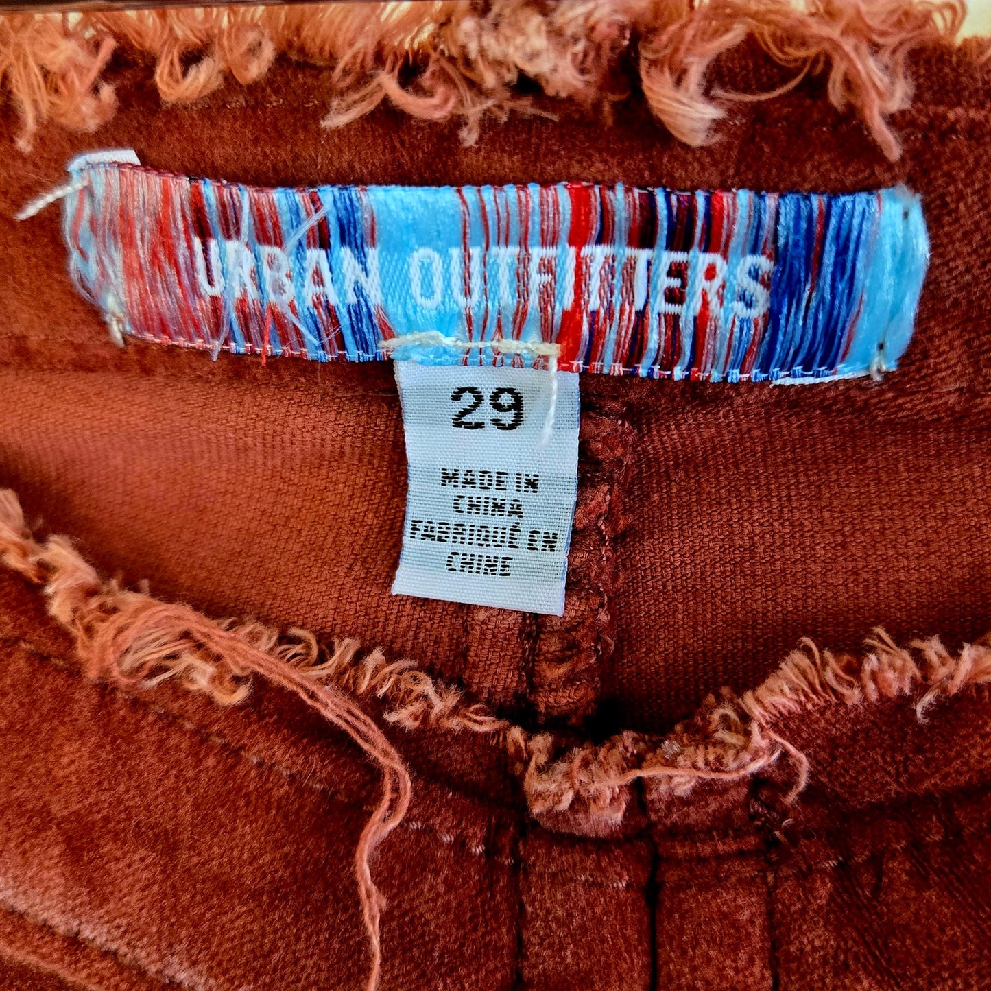 Size 29 – Urban Outfitters Velvet Low Rise Flare Pants
