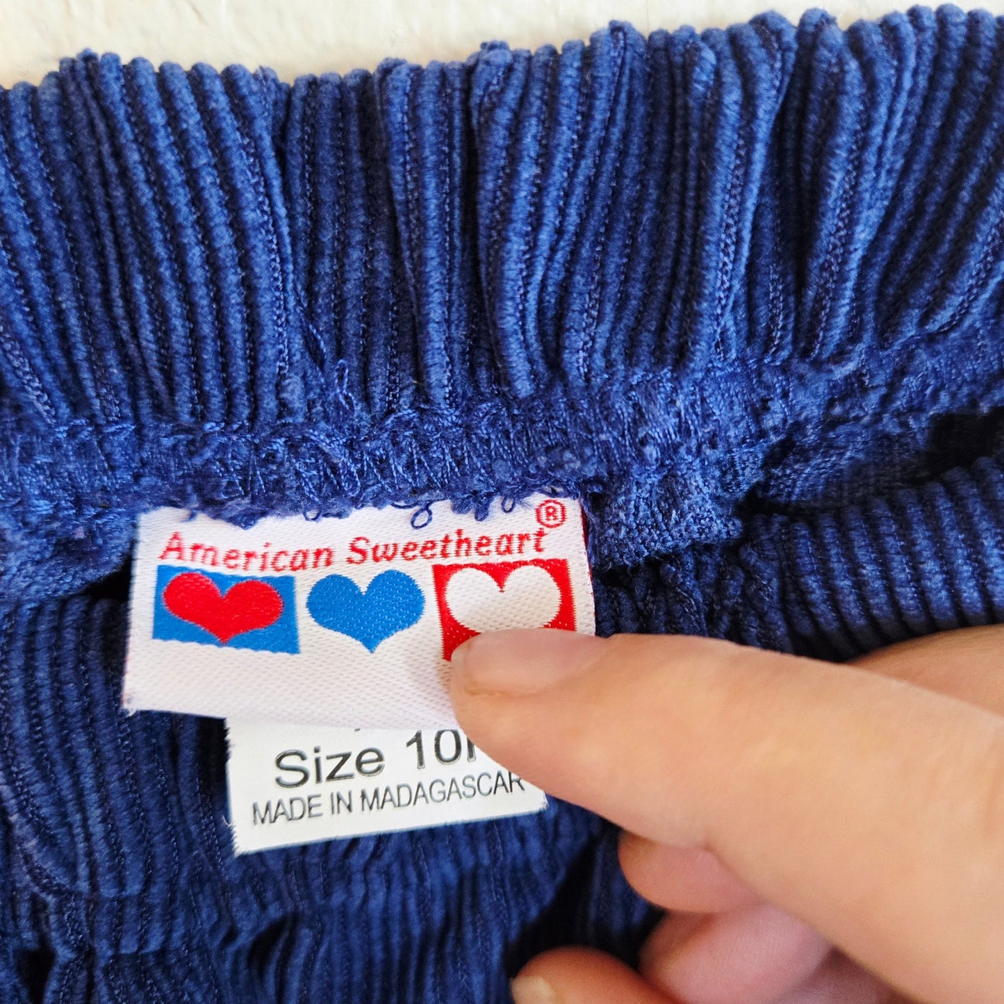 Size 10P – American Sweetheart Vintage Blue Corduroy Pants