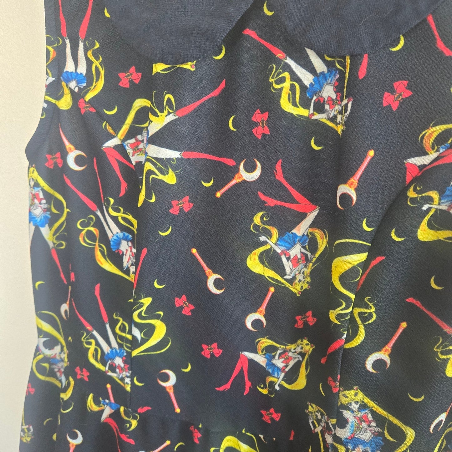 Sailor Moon Crystal Usagi All Over Print Collar Sleeveless Dress