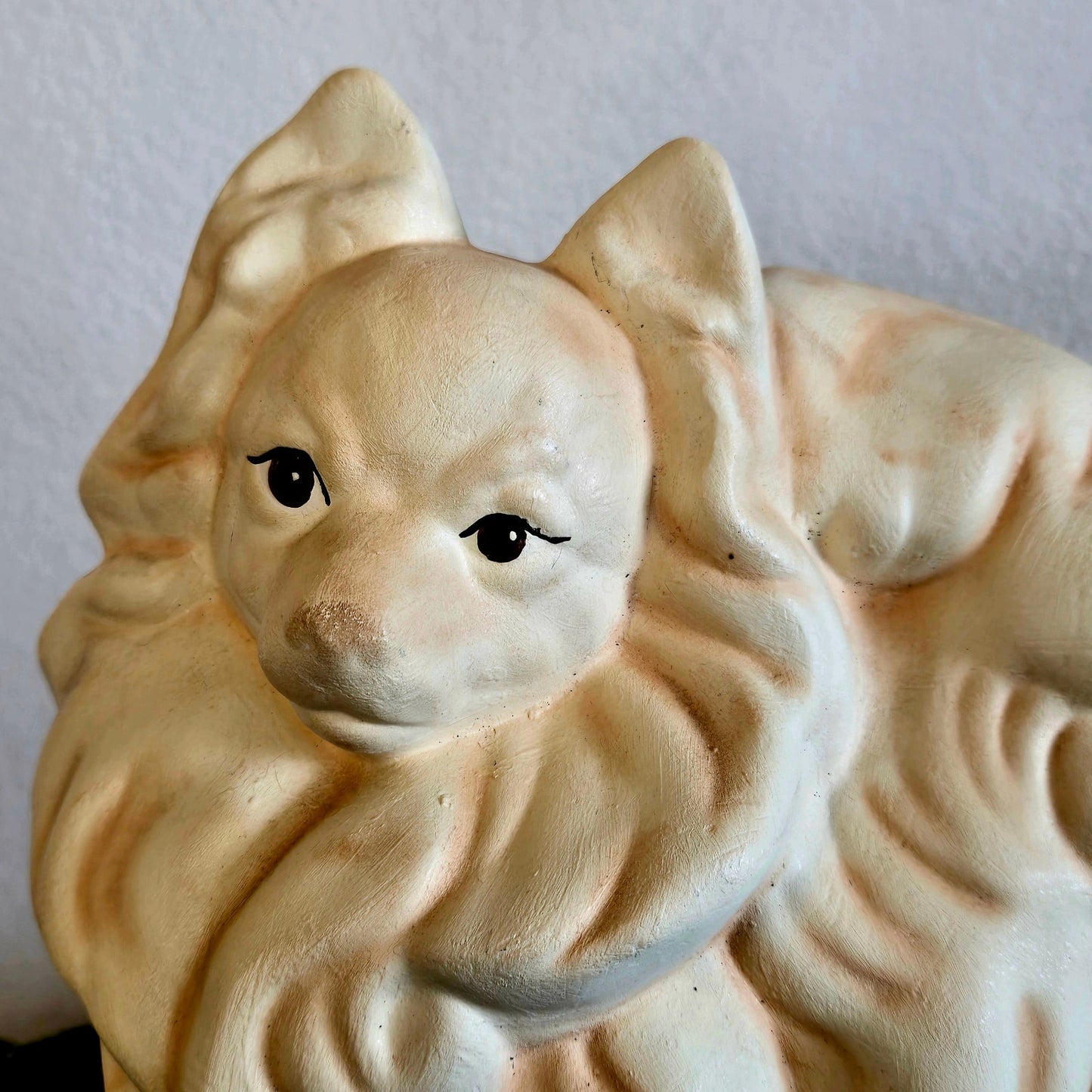 Vintage Ceramic Pomeranian Figurine – 1990s