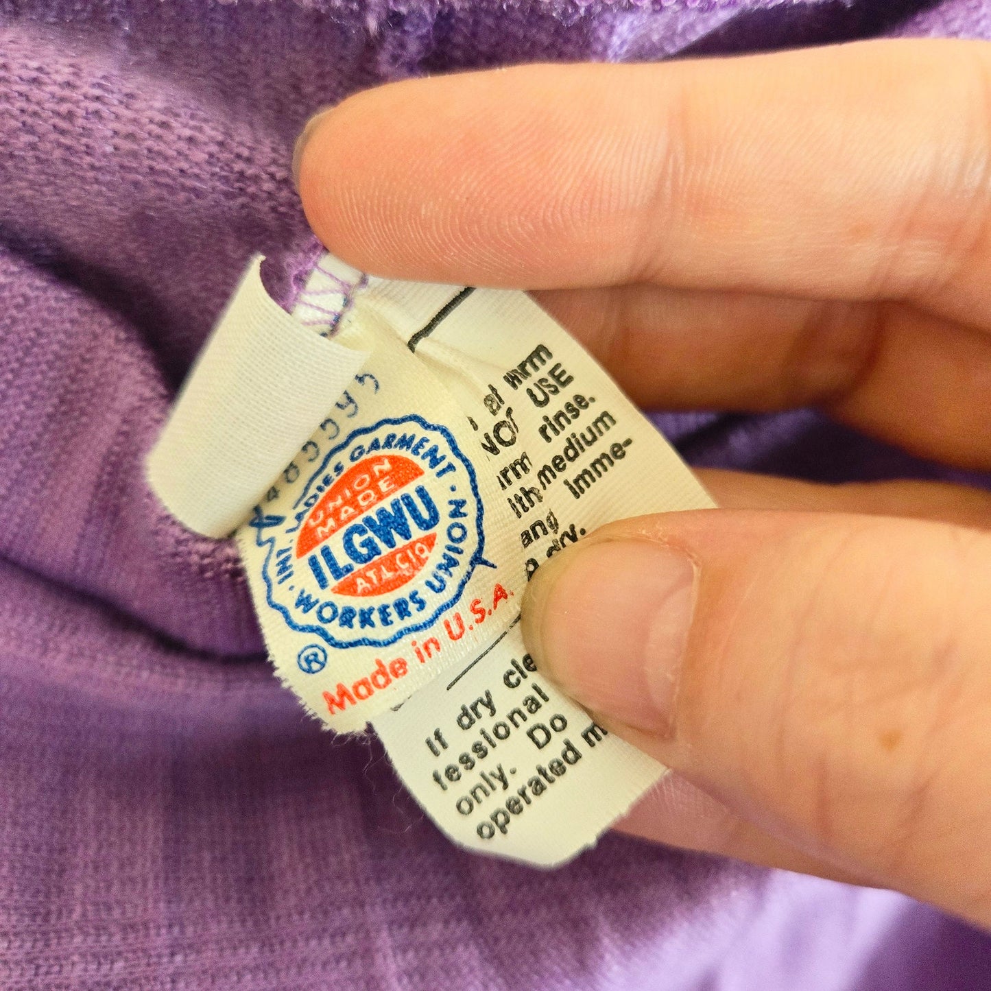 MED Lavender Knit Pleated Midi Skirt – Made in USA – Union Made Vintage