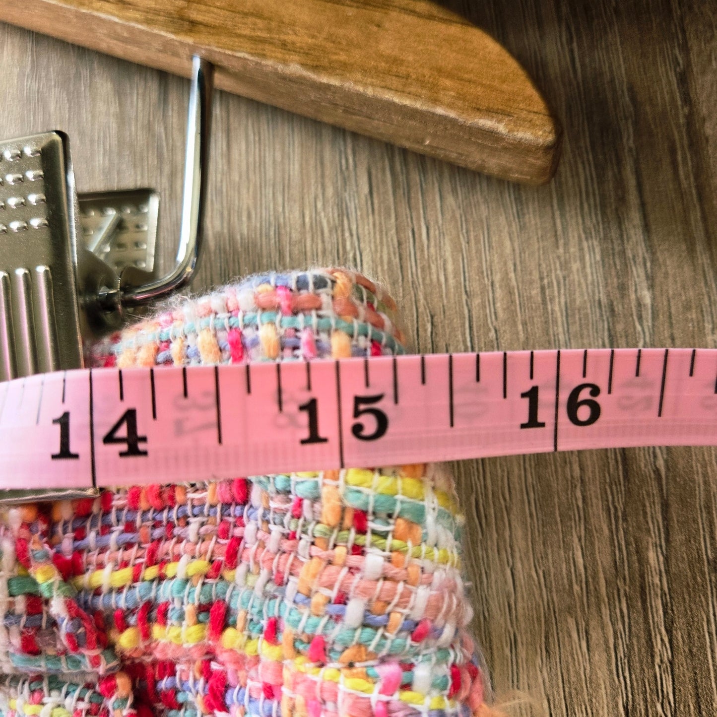 Size 4 Multicolor Tweed Mini Skirt Lined with Pockets