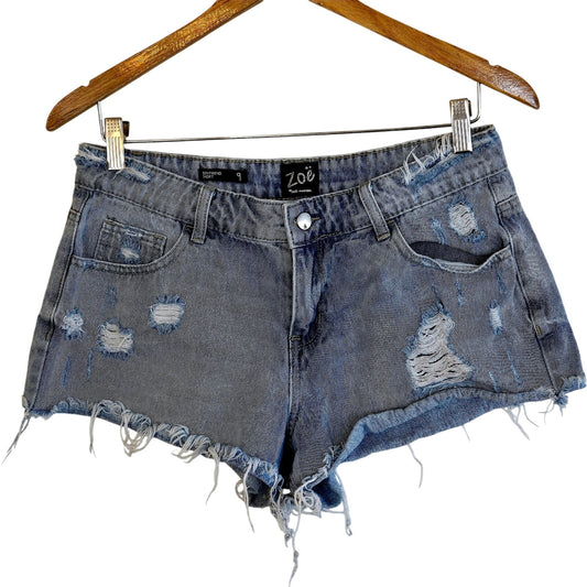 Size 9 – Zöe Boyfriend Distressed Denim Shorts