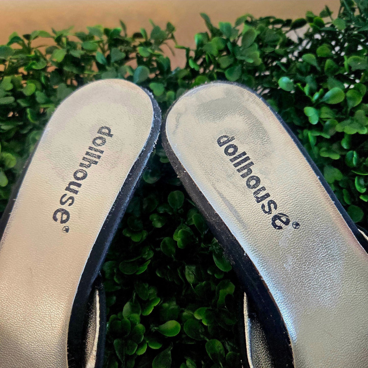 Vintage Embellished sequin and embroidery kitten mule with pointed toe Y2K Dollhouse