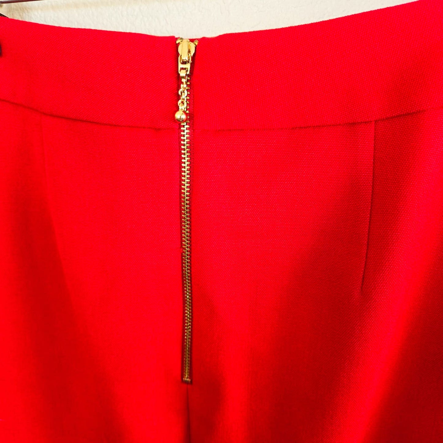 Medium Kate Spade Lipstick Red Button Front Skirt Retro Pinup Office Style