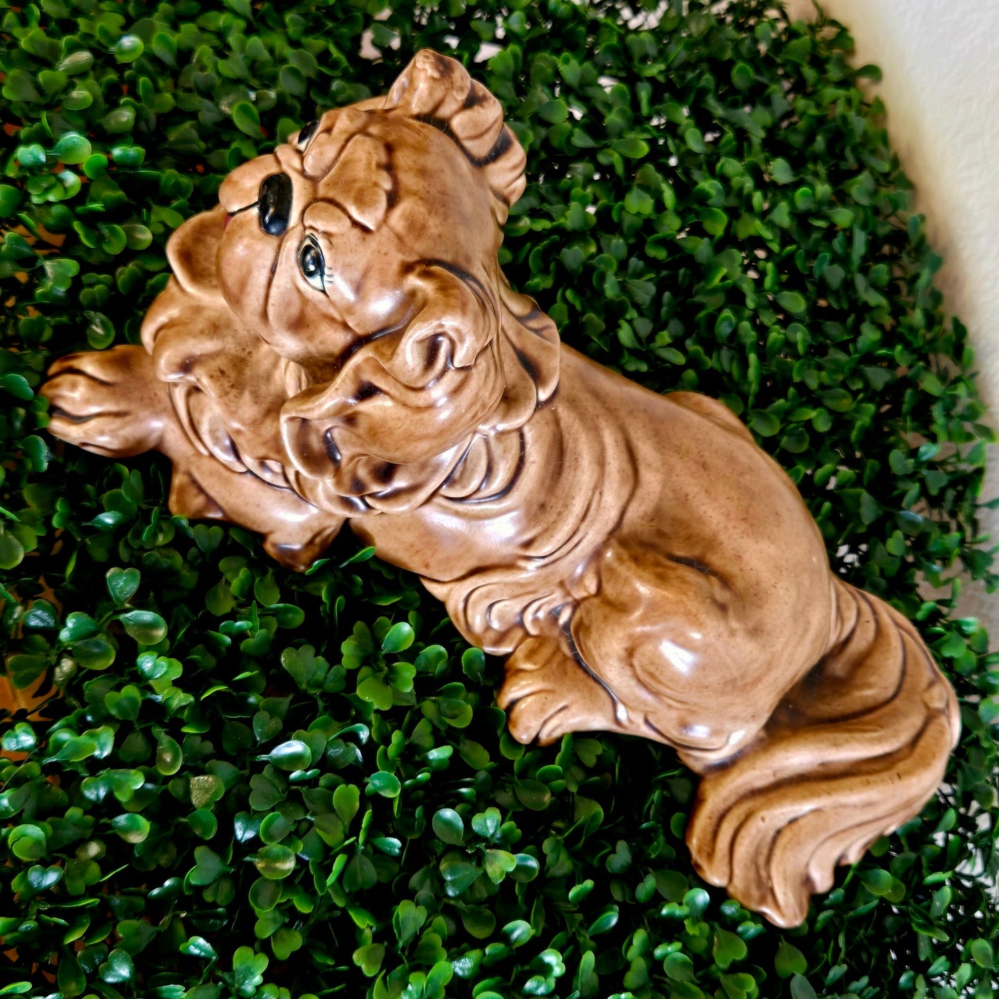 12.5" – Signed 1970s Ceramic Cocker Spaniel Dog Figurine Category Label:
