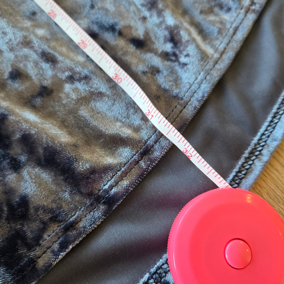 M – Crushed Velvet Fit & Flare Mini Dress