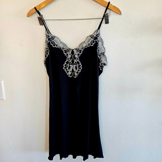 Bisou Bisou Slip dress intimates lacy whimsy goth