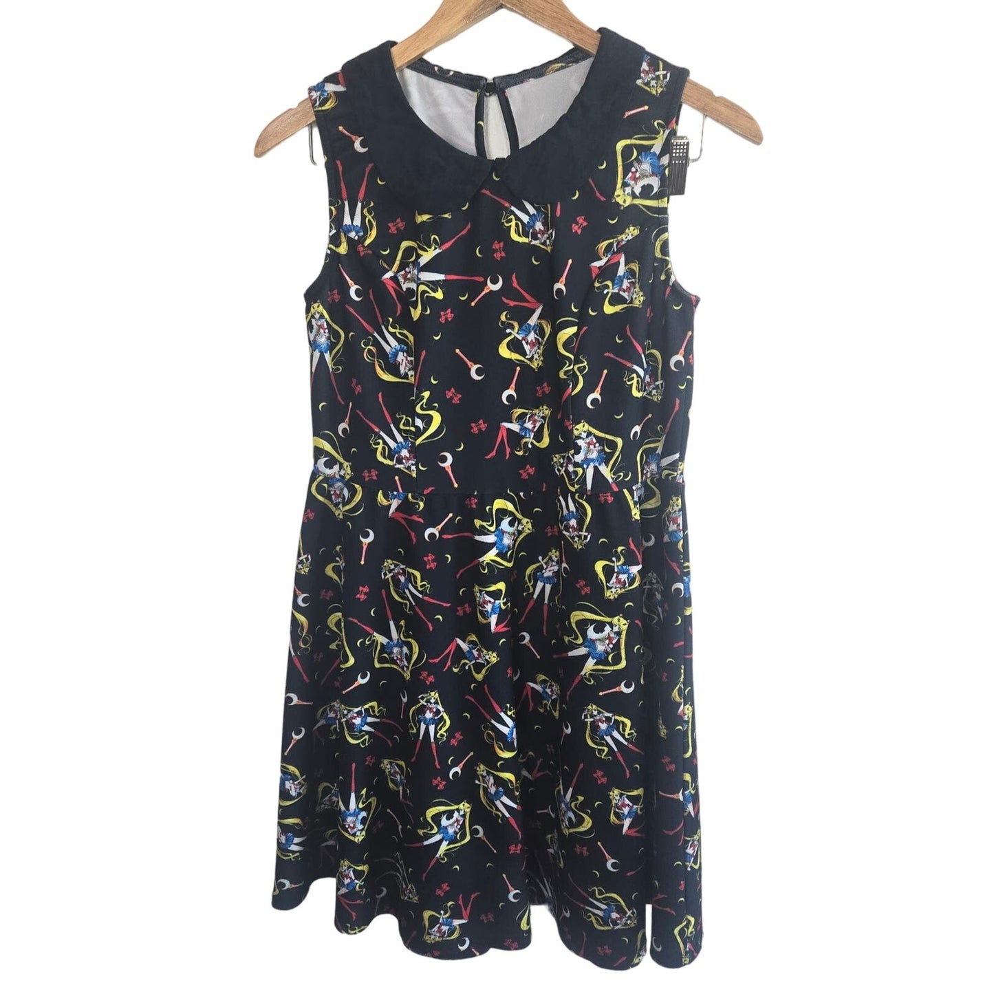 Sailor Moon Crystal Usagi All Over Print Collar Sleeveless Dress
