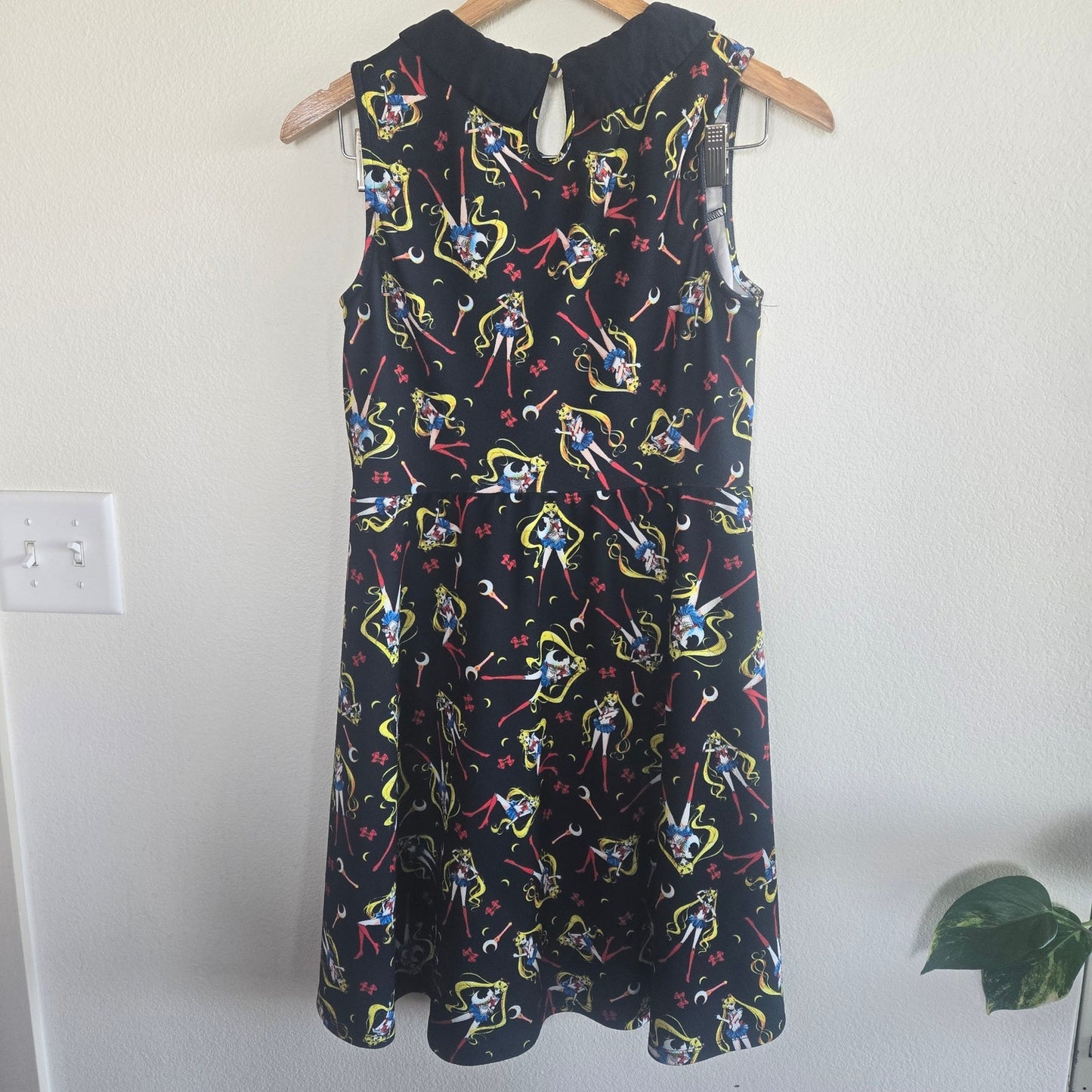 Sailor Moon Crystal Usagi All Over Print Collar Sleeveless Dress