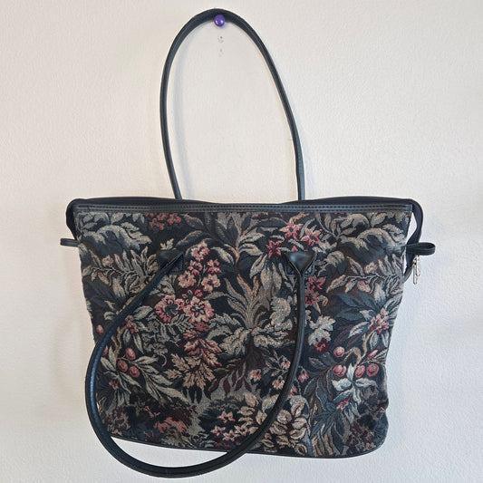 Vintage Large Tapestry Carpet overnight bag floral oversized anytime bag