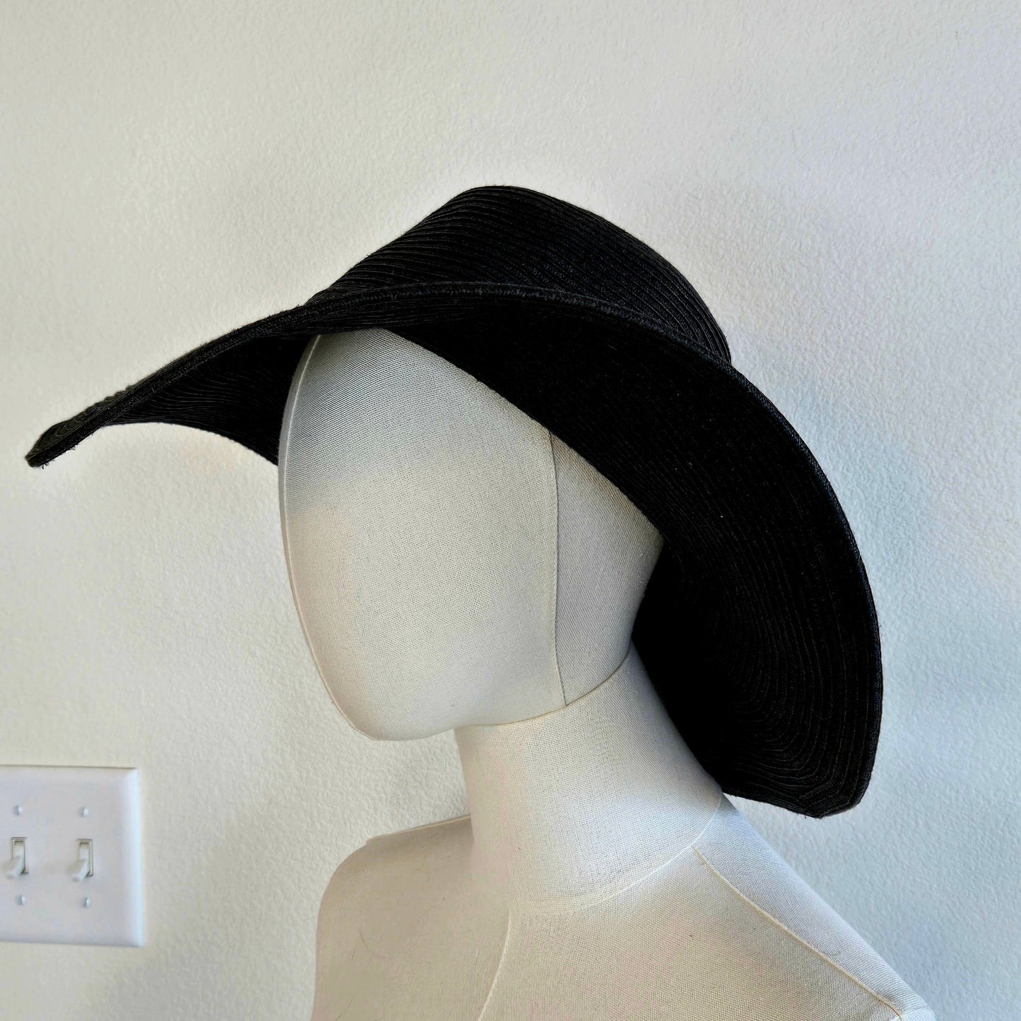 One Size – Sun and Sand Black Wide Brim Sun Hat