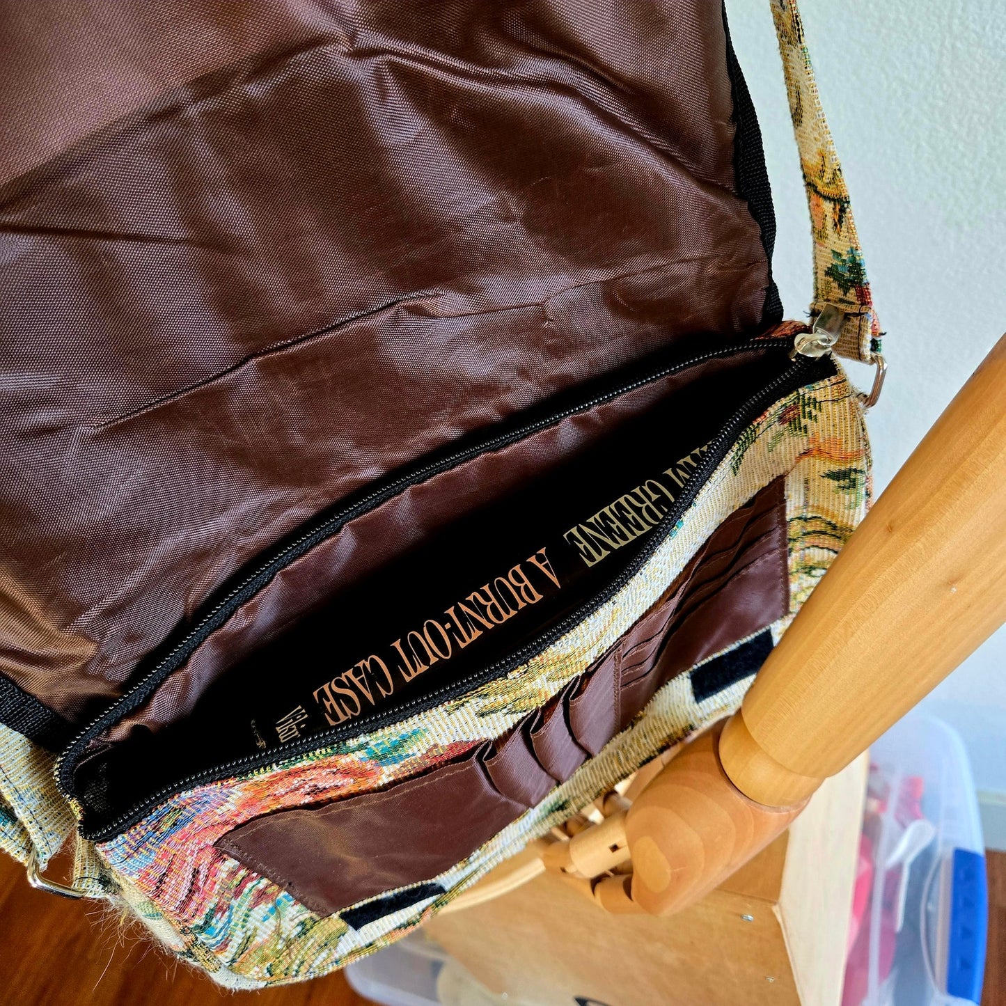 Tapestry Carpet Bag Crossbody Purse