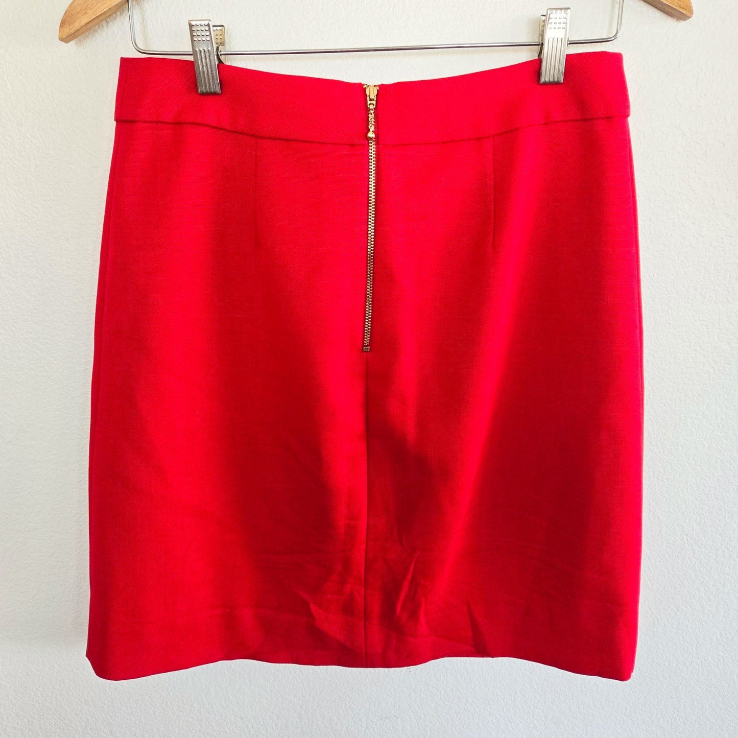 Medium Kate Spade Lipstick Red Button Front Skirt Retro Pinup Office Style