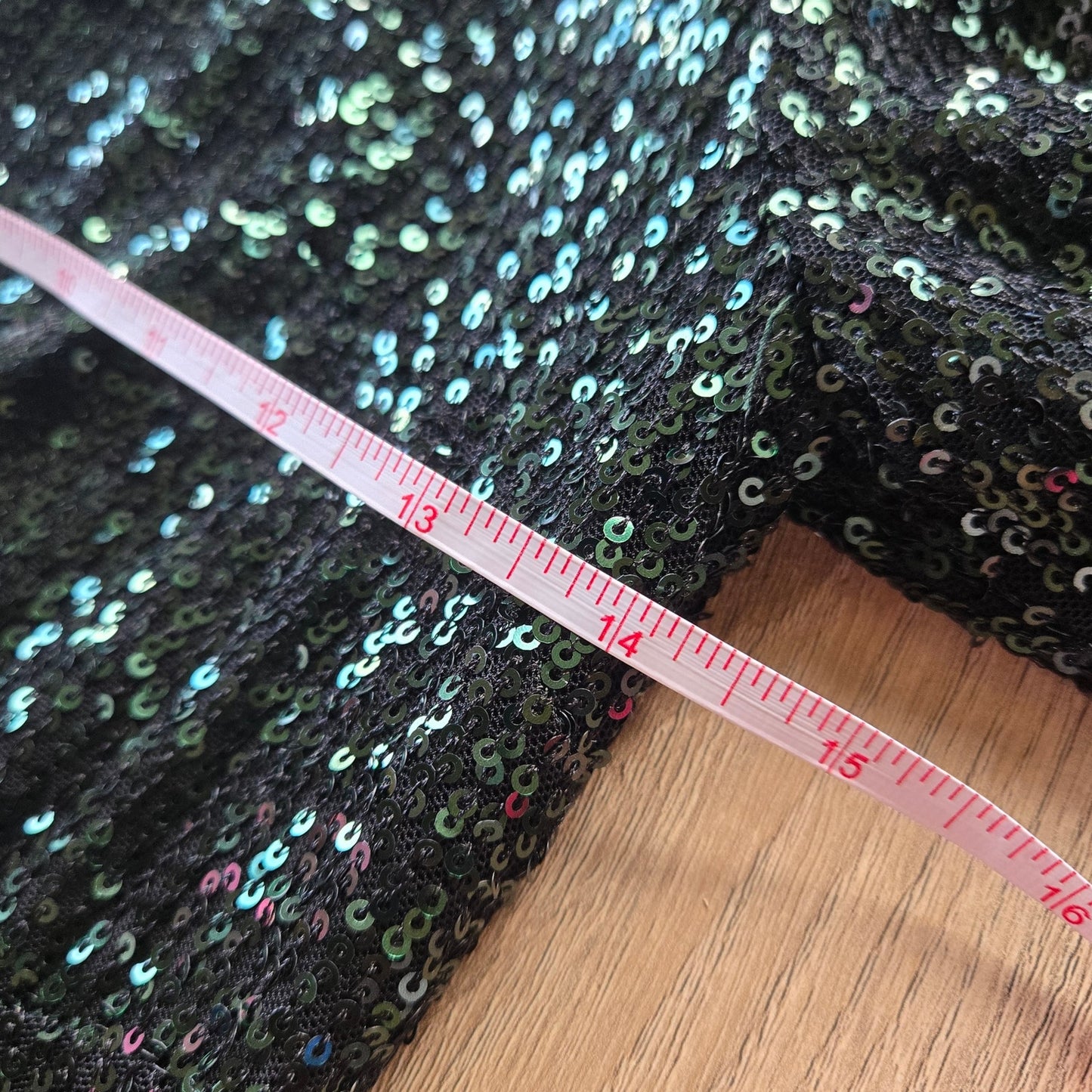 S – Nanette Lepore Green Sequin Ruched Midi Party Dress