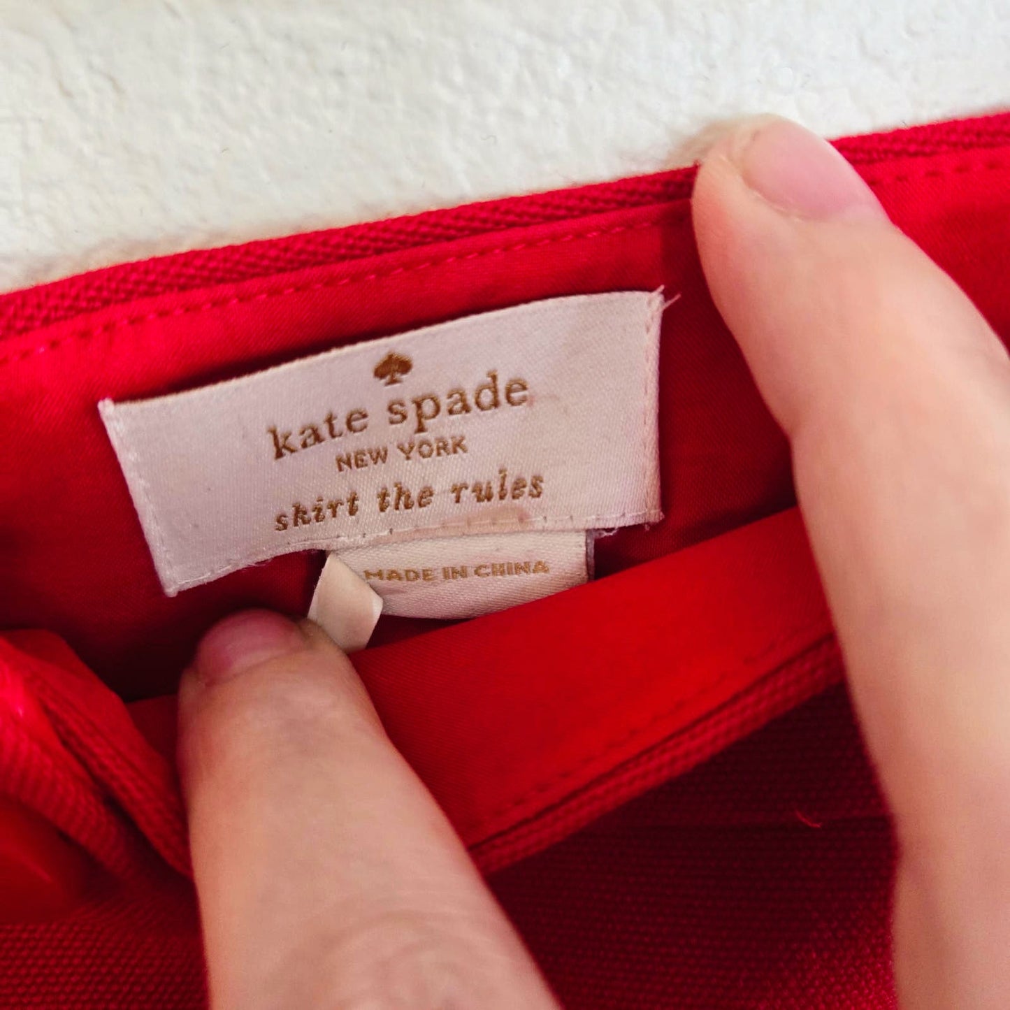 Medium Kate Spade Lipstick Red Button Front Skirt Retro Pinup Office Style