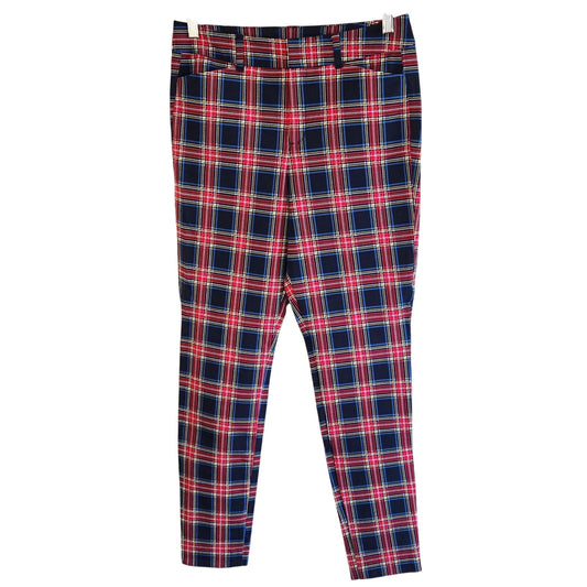 Size 6 – Old Navy Pixie Blue Tartan Plaid Skinny Pants