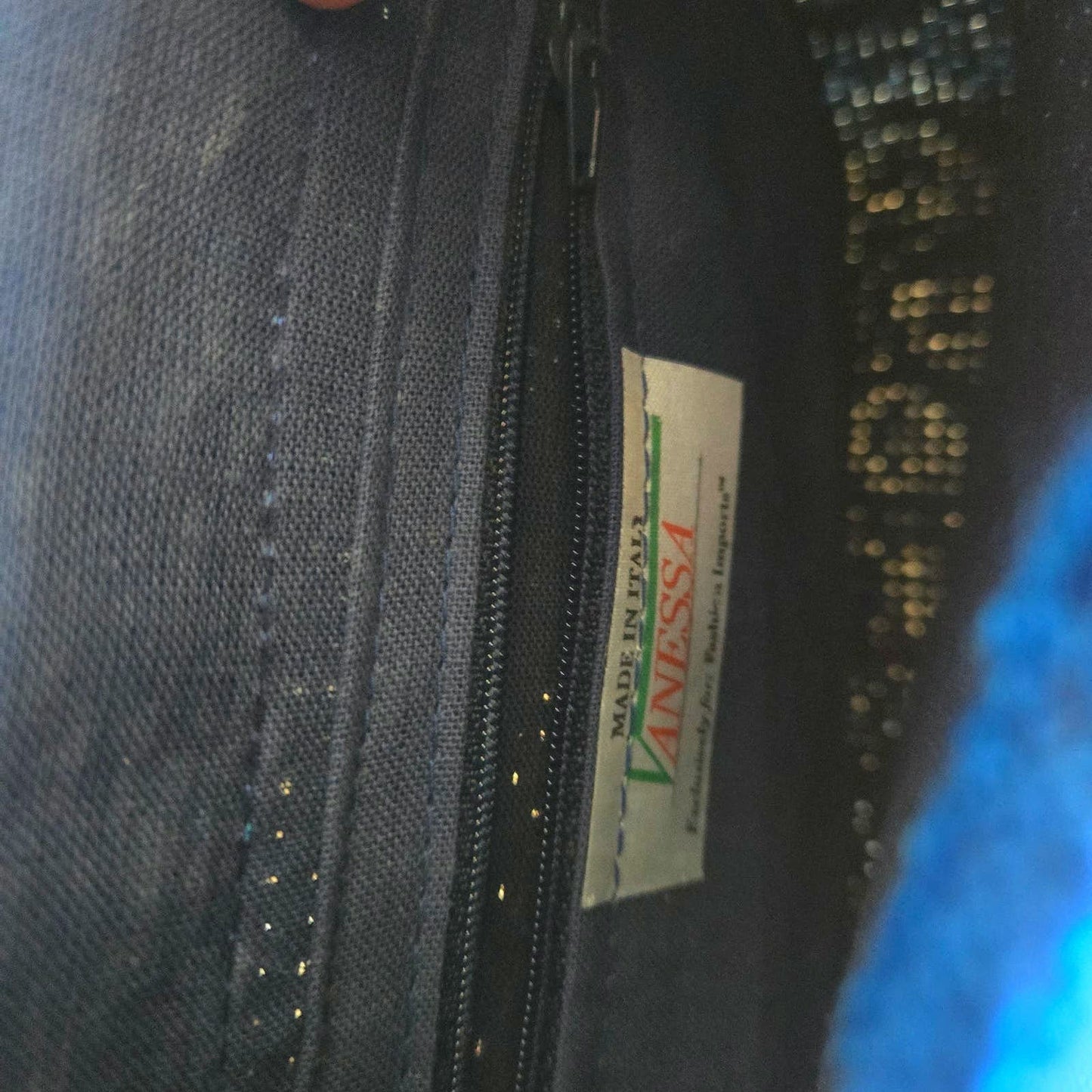 Vintage 1960s Blue Woven Hexagon Handbag – Vanessa for Fashion Imports (Made in Italy)