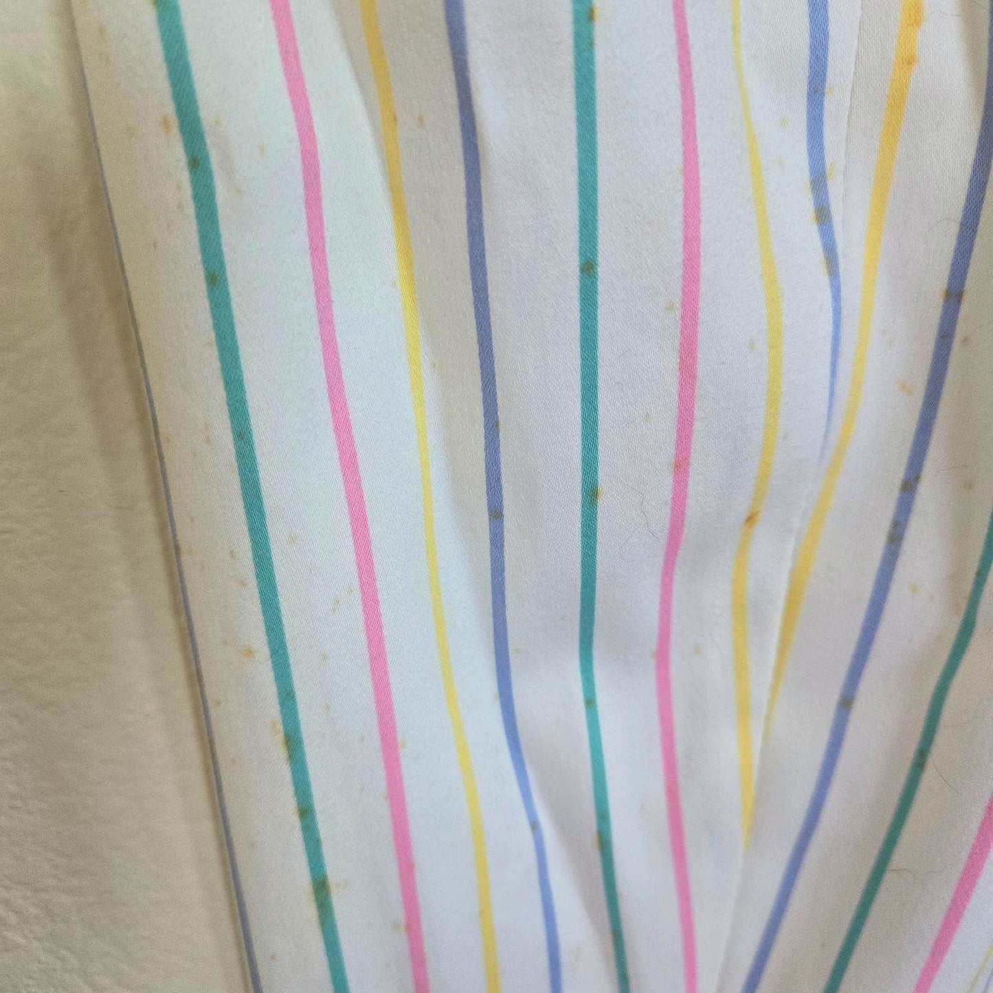 VINTAGE SAG HARBOR WHITE RAINBOW STRIPED BLAZER