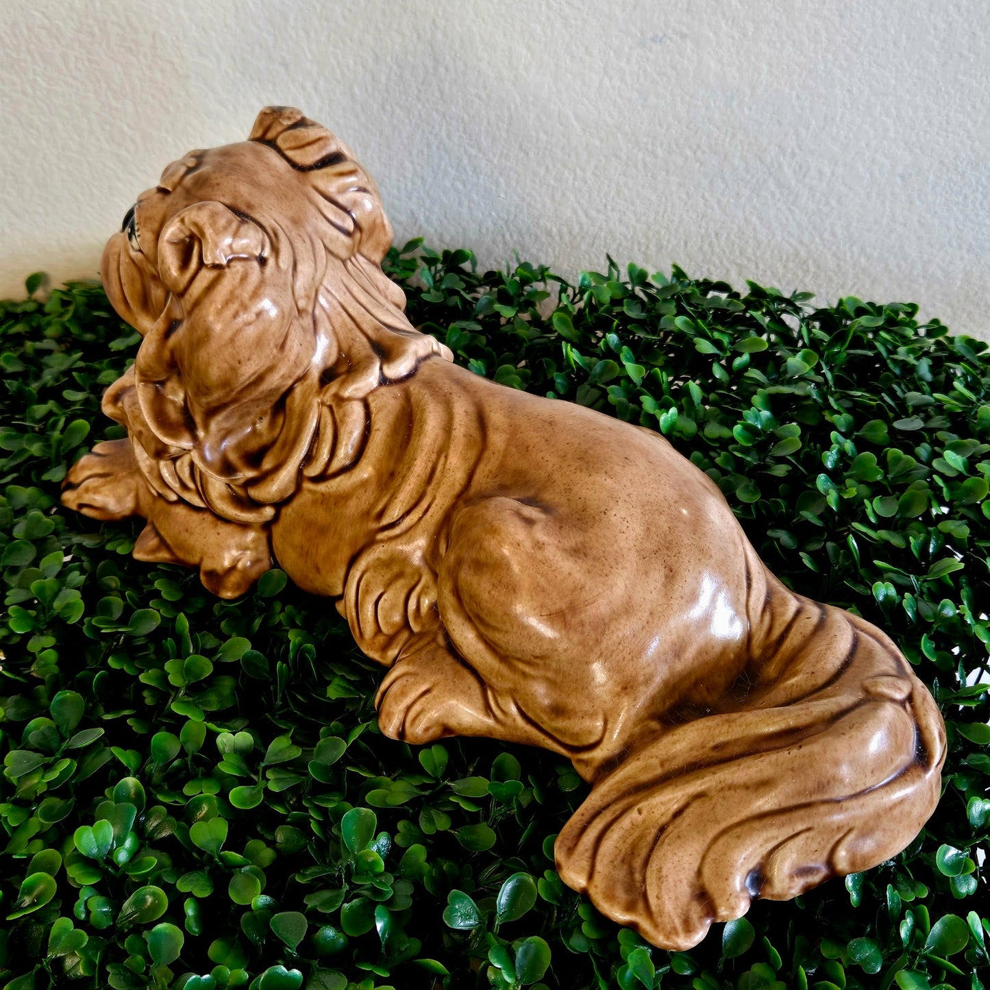 12.5" – Signed 1970s Ceramic Cocker Spaniel Dog Figurine Category Label: