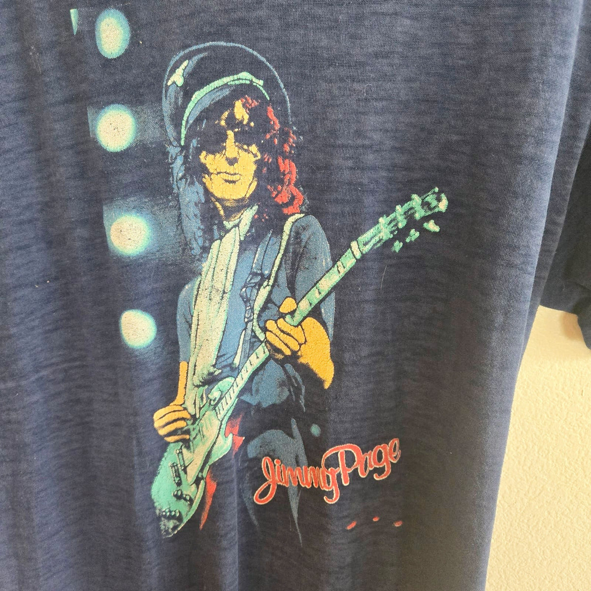 Size L – Rare Vintage Jimmy Page “The Firm” Band Tee – Single Stitch