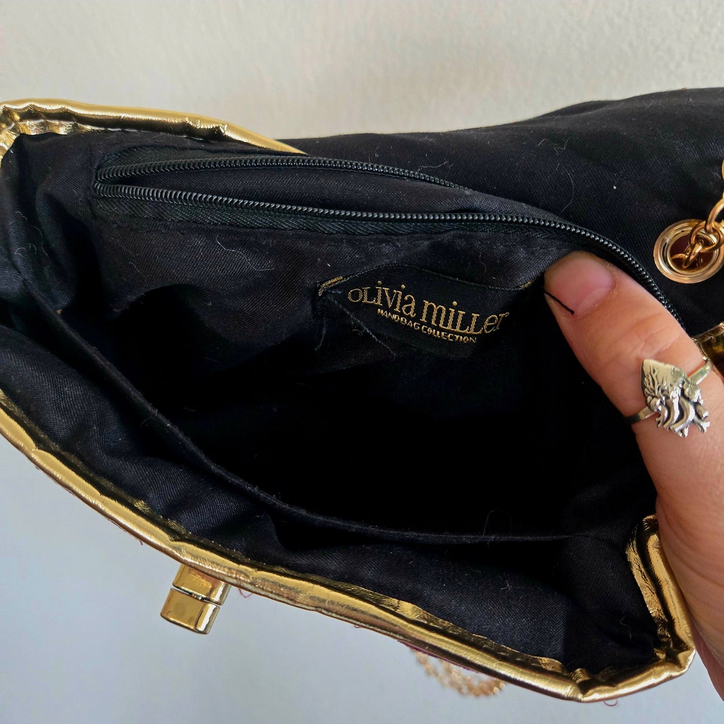 Blush Mauve Velvet Crossbody Metal Bow Shoulder Flap Bag Gold Chain Coquette